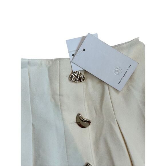Sabina Musayev Mini Buttercup Skirt Womens Off White Size XS - Picture 3 of 7